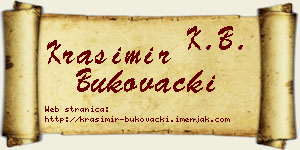 Krasimir Bukovački vizit kartica
